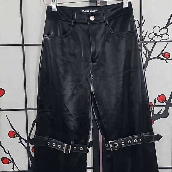 Kript PU Faux Leather Belted Pant - Picture 5 of 8
